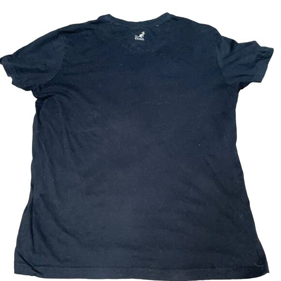 Kangol T-Shirt Mens Medium United Kingdom Kangaroo 1938 New York Cotton Black - Picture 10 of 13